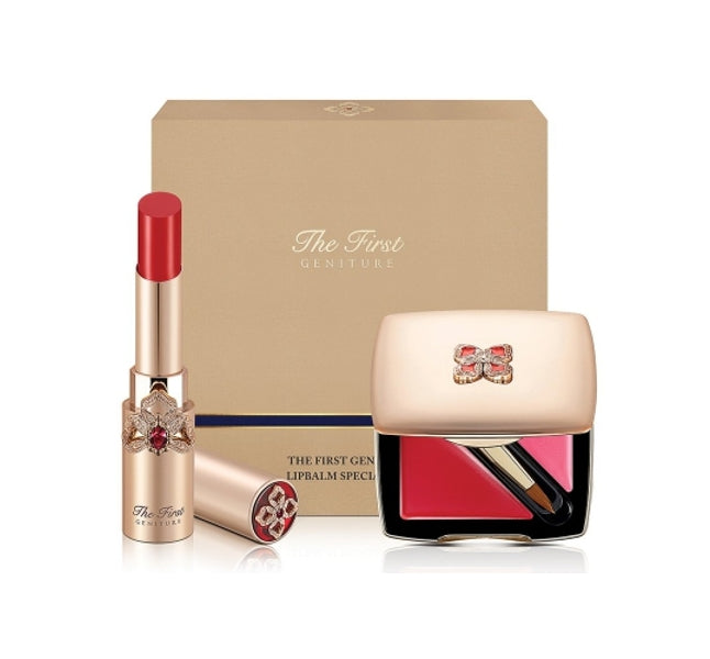 O HUI The first Geniture Lip Balm Red Feb. 2025 Set (2 Items) from Korea