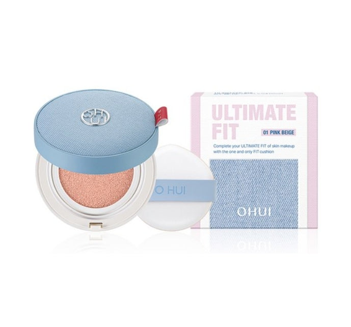 OHUI Ultimate Fit Tone Up Jean Cushion Pack (Main 15g + Refill 15g), #1 Pink Beige from Korea