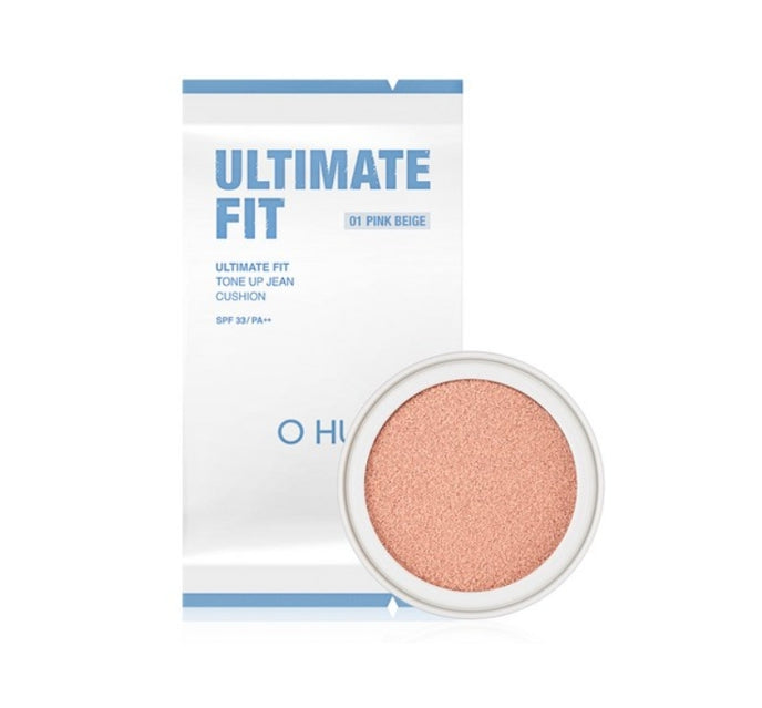 OHUI Ultimate Fit Tone Up Jean Cushion Refill 15g, #1 Pink Beige from Korea