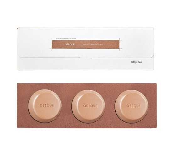 OSEQUE Osec Hwangto Signature Soap Bar, Natural Five-colored Clay Cleansing Soap(3ea x 100g) from Korea