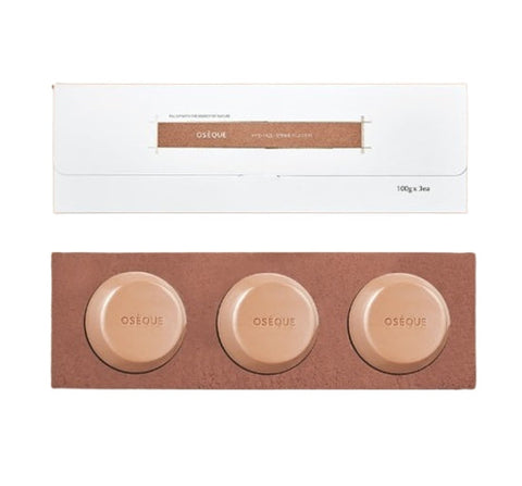 OSEQUE Osec Hwangto Signature Soap Bar, Natural Five-colored Clay Cleansing Soap(3ea x 100g) from Korea