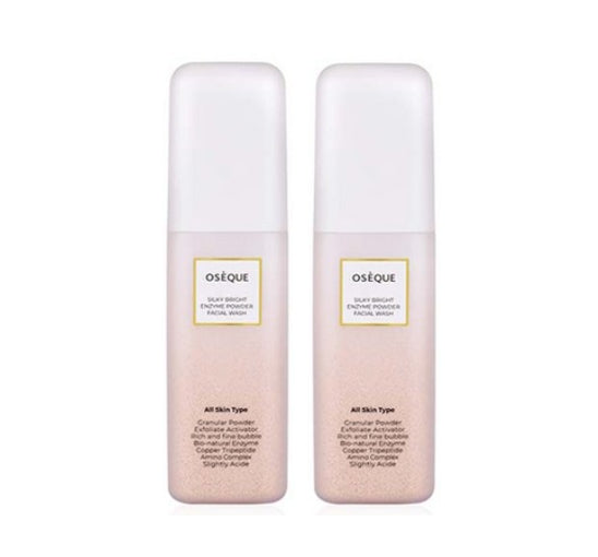 2 x OSEQUE Silky Bright Enzyme Powder Facial Wash 50g from Korea