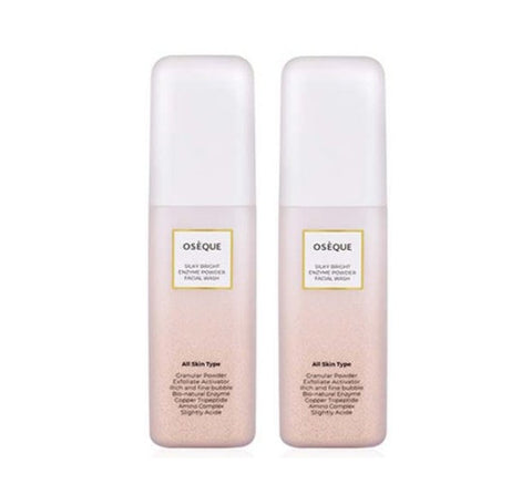 2 x OSEQUE Silky Bright Enzyme Powder Facial Wash 50g from Korea