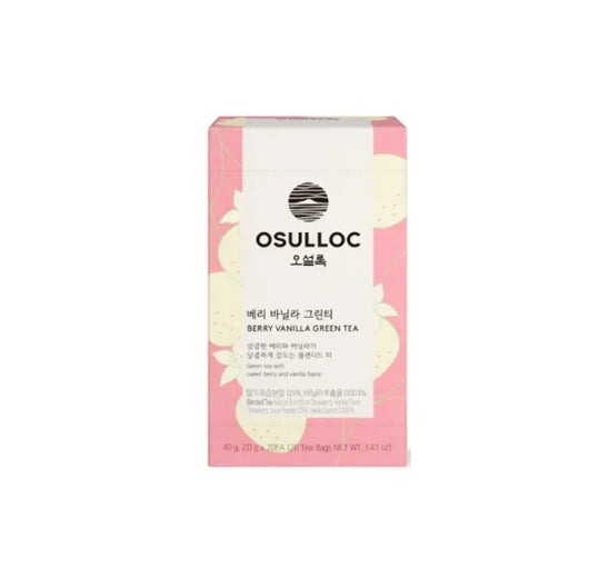 OSULLOC Berry Vanilla Green Tea, 20 tea bags from Korea by OSULLOC