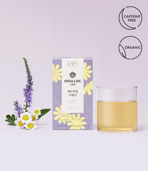 2 x [Caffeine Free] OSULLOC Chamomile Lavender, 20 Tea Bags from Korea