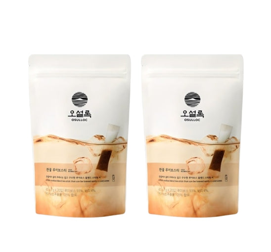 2 x OSULLOC Cold Rooibos Tea, 20 Tea Bags from Korea