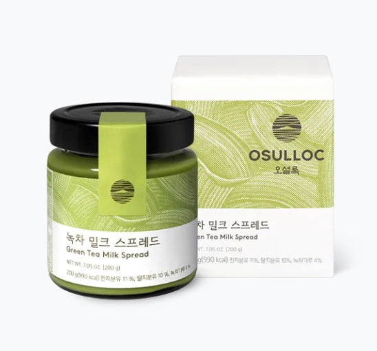 OSULLOC Green Tea Milk Spread 200g from Korea by OSULLOC
