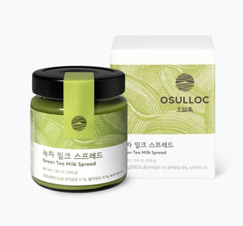 OSULLOC Green Tea Milk Spread 200g from Korea by OSULLOC