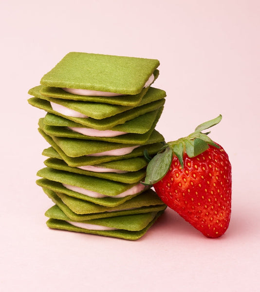 3 x OSULLOC Green Tea Strawberry Langue De Chat 90g (9g x 10ea) from Korea