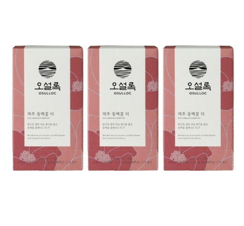 3 x OSULLOC Jeju Camellia Tea, 1 Box 20ea, from Korea by OSULLOC