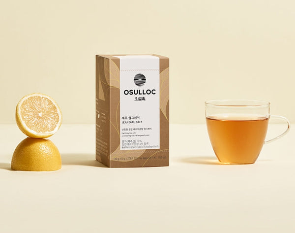 OSULLOC Jeju Earl Grey, 1 Box 20 tea bags, from Korea by OSULLOC