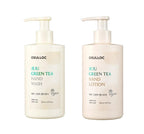 OSULLOC Jeju Green Tea Hand Wash 295ml + Jeju Green Tea Hand Lotion 295ml from Korea
