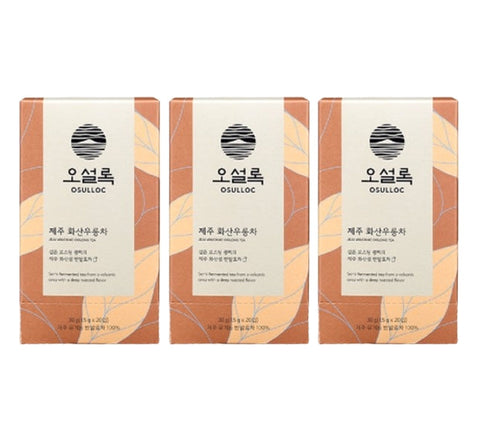 3 x OSULLOC Jeju Volcanic Oolong Tea, 1 Box 20ea, from Korea by OSULLOC