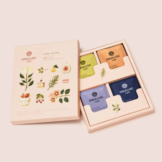 OSULLOC Lovely Tea Gift Set, 12EA (4 Flavors x 3EA) from Korea by OSULLOC
