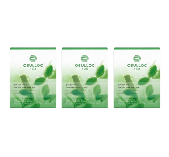 3 x OSULLOC Matcha Coldbrew Tea, 20 Tea Bags from Korea