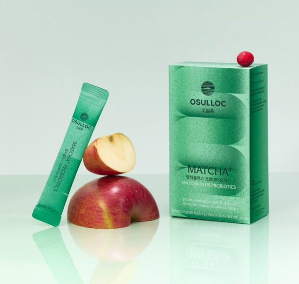 3 x OSULLOC Matcha Plus Probiotics, 10 Sticks from Korea