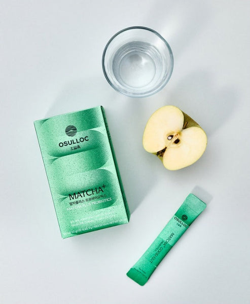 3 x OSULLOC Matcha Plus Probiotics, 10 Sticks from Korea