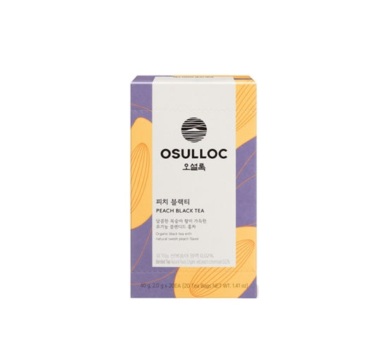 OSULLOC Peach Black Tea, 1 Box 20ea, from Korea by OSULLOC