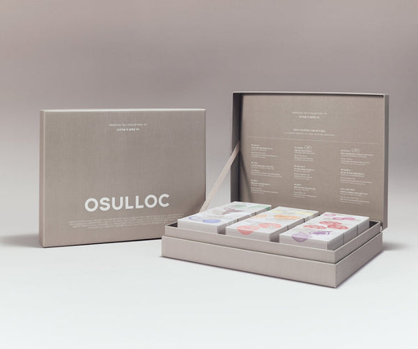 OSULLOC Premium Tea Collection 90 Gift Set (9 Flavors x 10 Tea Bags) from Korea