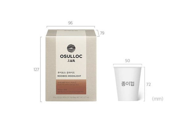 3 x OSULLOC Rooibos Moonlight, 10 Piramid Tea Bags from Korea