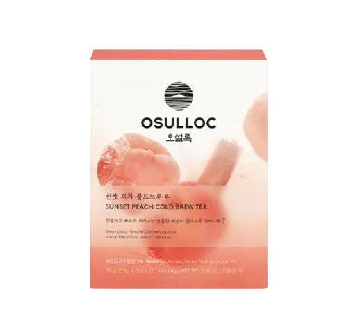 OSULLOC Sunset Peach Cold Brew Tea, 1 Box 20ea, from Korea_KT