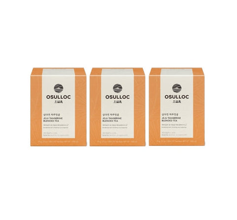 3 X OSULLOC Samdayeon Jeju Tangerine Blended Tea, 1 Box 10 Tea Bags from Korea by OSULLOC