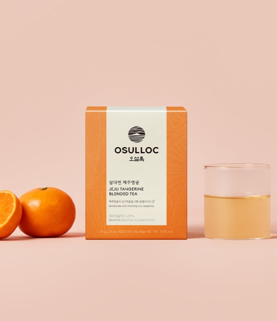 OSULLOC Samdayeon Jeju Tangerine Blended Tea, 1 Box 10 Tea Bags from Korea by OSULLOC