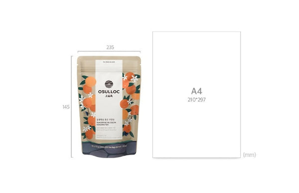 OSULLOC Tangerine Blossom Oolong Tea, 1 Pouch 20 tea bags, from Korea by OSULLOC