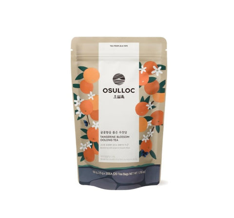 OSULLOC Tangerine Blossom Oolong Tea, 1 Pouch 20 tea bags, from Korea by OSULLOC