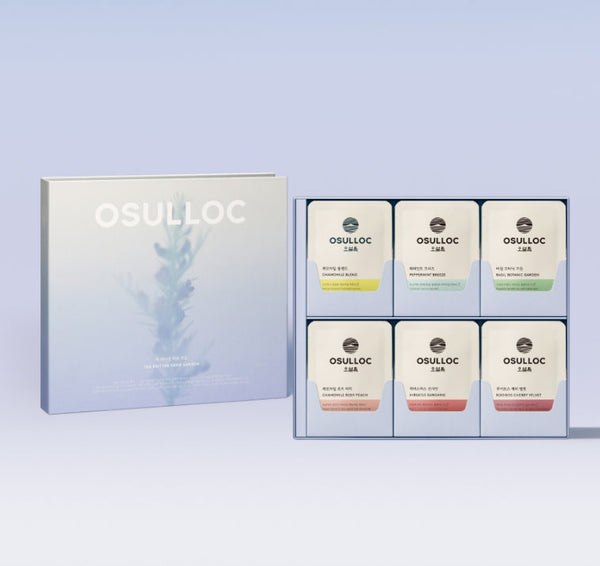 [Caffeine Free] OSULLOC Tea Edition Herb Garden Gift Set (6 Flavors x 4 Tea Bags) from Korea