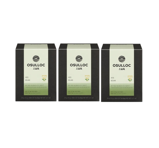 3 X OSULLOC [2025 Golden Pick] Sejak, 1 Box 10 Tea Bags from Korea by OSULLOC