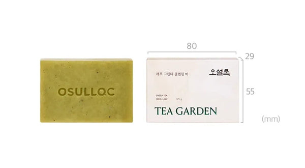 OSULLOC Jeju Green Tea Cleansing Bar from Korea