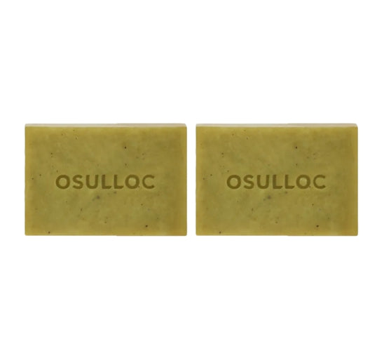 2 x OSULLOC Jeju Green Tea Cleansing Bar from Korea