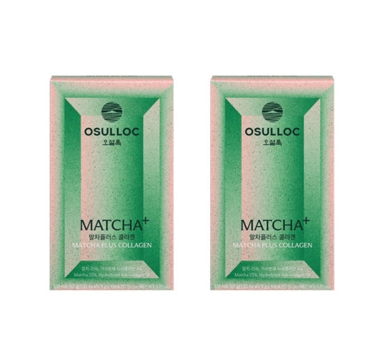 2 x OSULLOC Matcha Plus Collagen, 10 Sticks from Korea