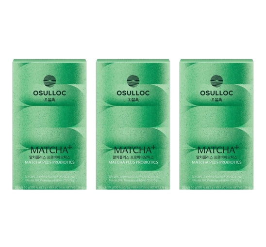 3 x OSULLOC Matcha Plus Probiotics, 10 Sticks from Korea