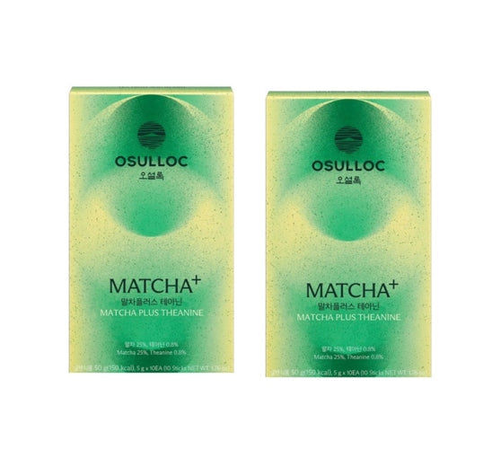 2 x OSULLOC Matcha Plus Theanine 10 Sticks from Korea