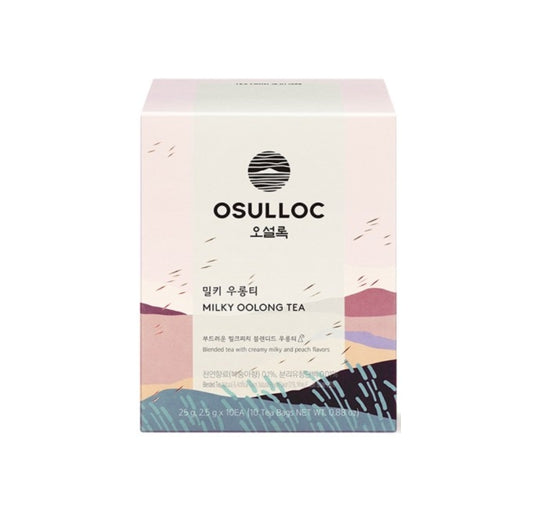OSULLOC Milky Oolong Tea, 10 Piramid Tea Bags from Korea