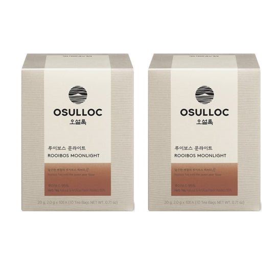 2 x OSULLOC Rooibos Moonlight, 10 Piramid Tea Bags from Korea