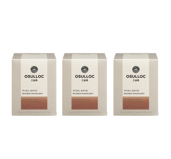3 x OSULLOC Rooibos Moonlight, 10 Piramid Tea Bags from Korea