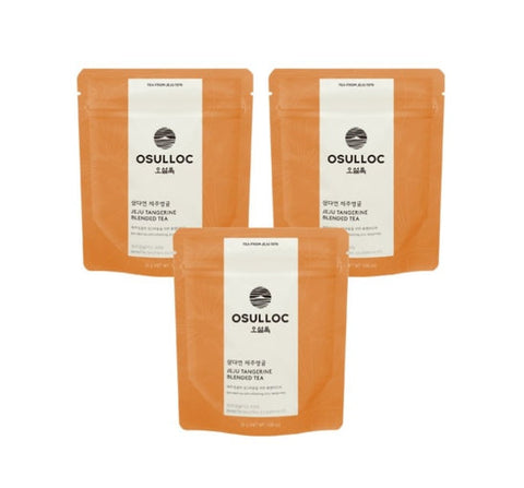 3 X OSULLOC Samdayeon Jeju Tangerine Blended Tea, 1 Pouch X 30g (Loose Leaf Tea) from Korea by OSULLOC