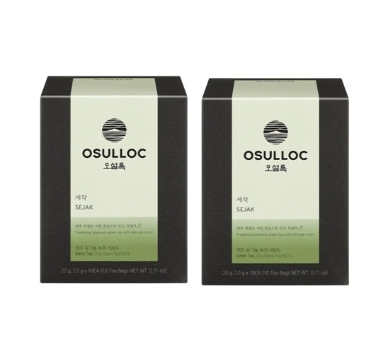 2 x OSULLOC Sejak 10 Piramid Tea Bags from Korea