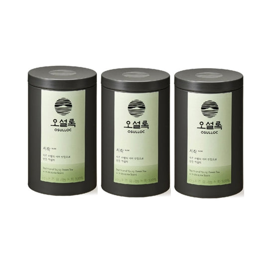 3 X OSULLOC Sejak Green Tea, 1 Tin 80g (Loose Leaf Green Tea) from Korea_KT by OSULLOC