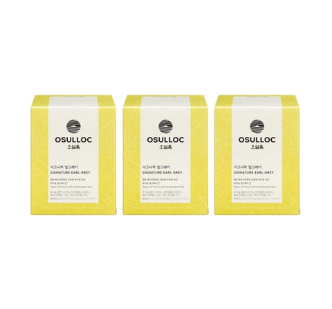 3 X OSULLOC Signature Earl Gray, 1 Box 10 Tea Bags from Korea by OSULLOC
