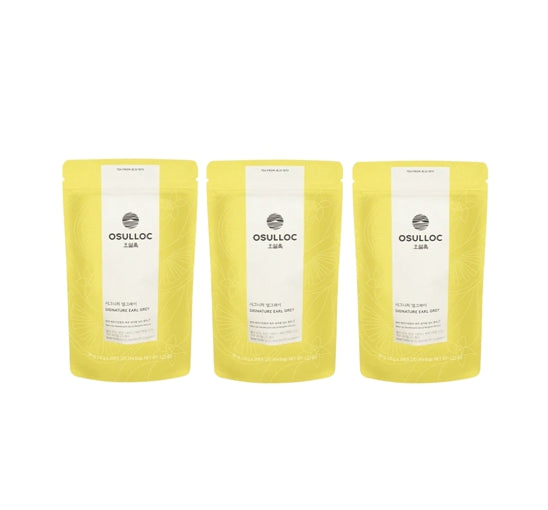 3 X OSULLOC Signature Earl Gray, 1 Pouch x 20 Tea Bags from Korea by OSULLOC