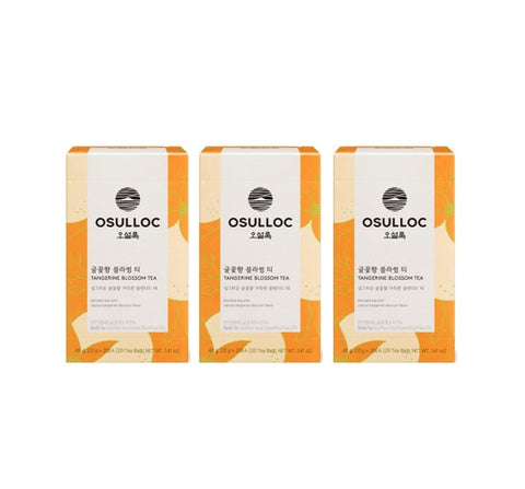 3 X OSULLOC Tangerine Blossom Tea, 1 Box 20ea, from Korea by OSULLOC