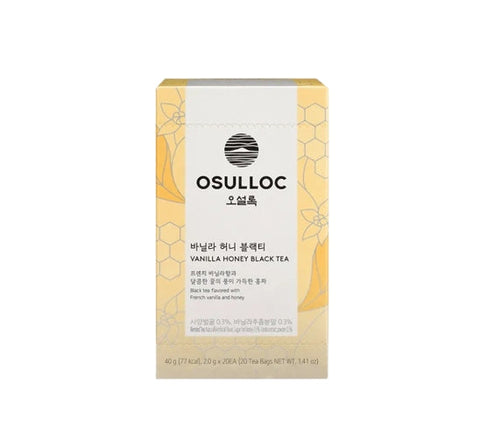 OSULLOC Vanilla Honey Black Tea , 1 Box 20 Tea Bags, from Korea by OSULLOC