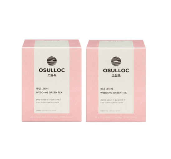 2 x OSULLOC Wedding Green Tea 10 Piramid Tea Bags from Korea