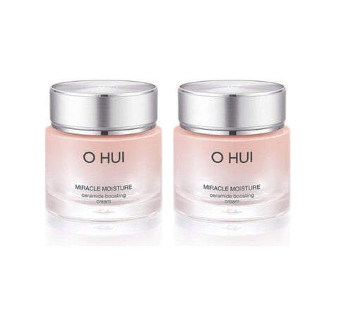 2 x O HUI Miracle Moisture Ceramide Boosting Cream 60ml from Korea