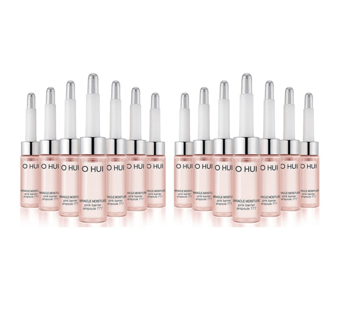 2 x O HUI Miracle Moisture Pink Barrier Ampoule 777 (7ea x 7ml) from Korea