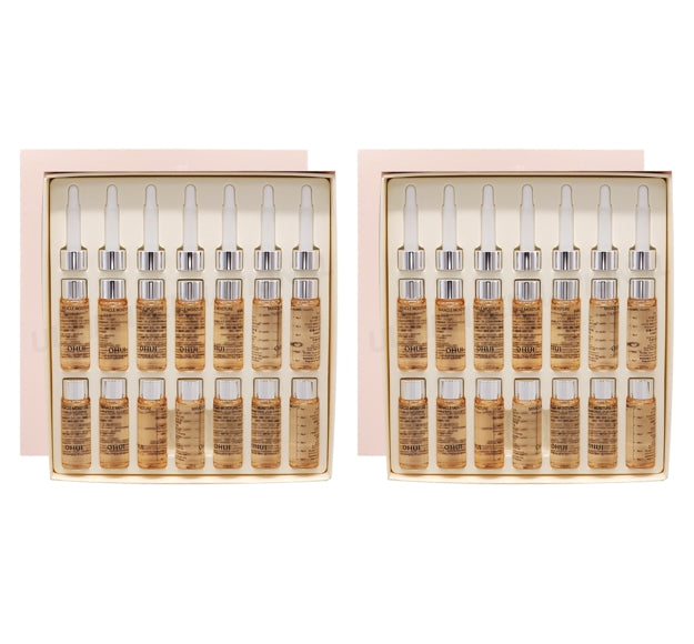 2 x O HUI Miracle Moisture Pink Barrier Ampoule 777 July 2025 Set (14 Items) from Korea